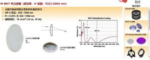 Thorlabs索雷博 N-BK7 平凸透镜（高功率，V-涂层：532 1064 nm）