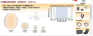 Thorlabs索雷博 UV熔融石英平凹透镜，AR涂层650 - 1050 nm