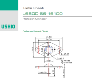 USHIO牛尾 L680D-66-16100 LED光源