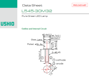USHIO牛尾 L545-30M32 LED光源