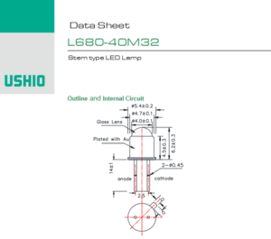 USHIO牛尾 L680-40M32 LED光源