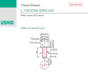 USHIO牛尾 L1300S-35K42 LED光源