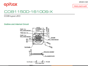 USHIO牛尾 COB1150D-16100S-X LED光源