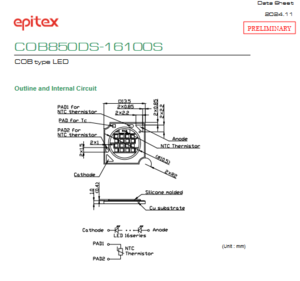 USHIO牛尾 COB850DS-16100S LED光源