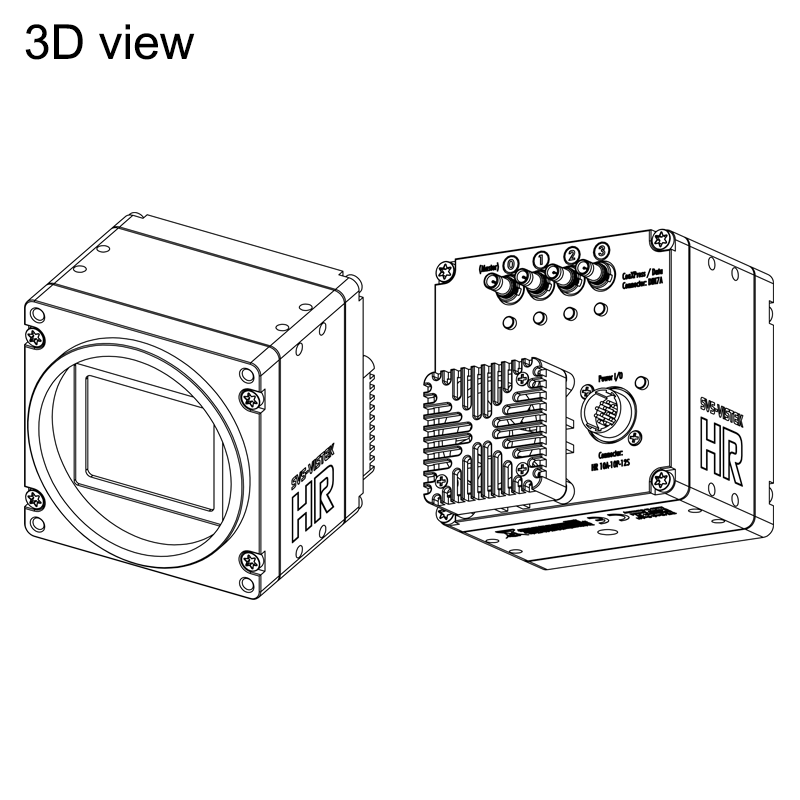 设计图 hr120MCX 3D（所有尺寸以毫米为单位）