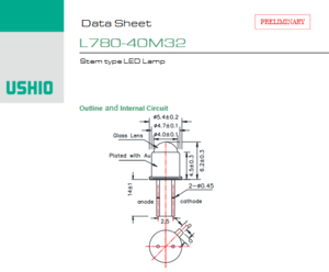 USHIO牛尾 L780-40M32 LED光源