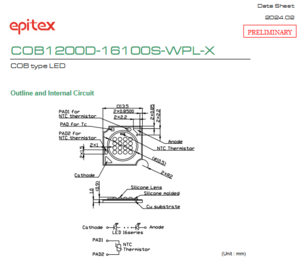 USHIO牛尾 COB1200D-16100S-WPL-X LED光源