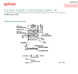 USHIO牛尾 COB1150D-16100S-WPL-X LED光源