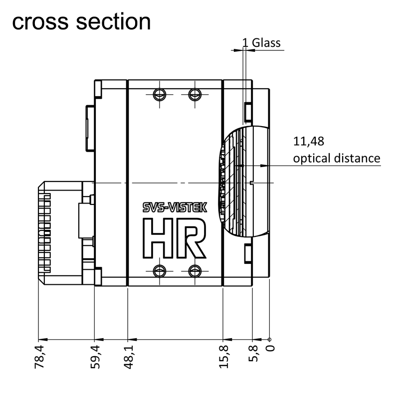 设计图 hr455MXGE 左（所有尺寸以毫米为单位）