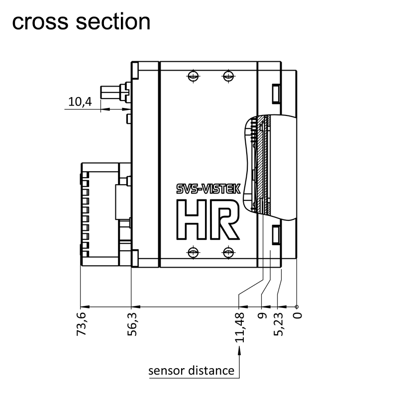 设计图 hr25CCX 左（所有尺寸以毫米为单位）
